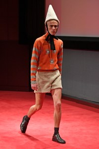 Model on the catwalk