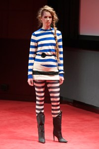 Model on the catwalk