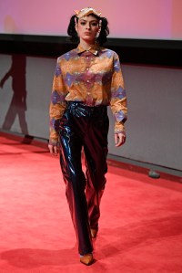 Model on the catwalk