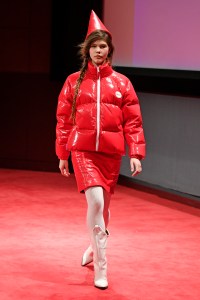 Model on the catwalk