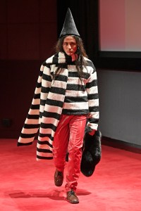 Model on the catwalk