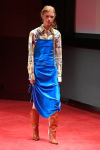 Model on the catwalk