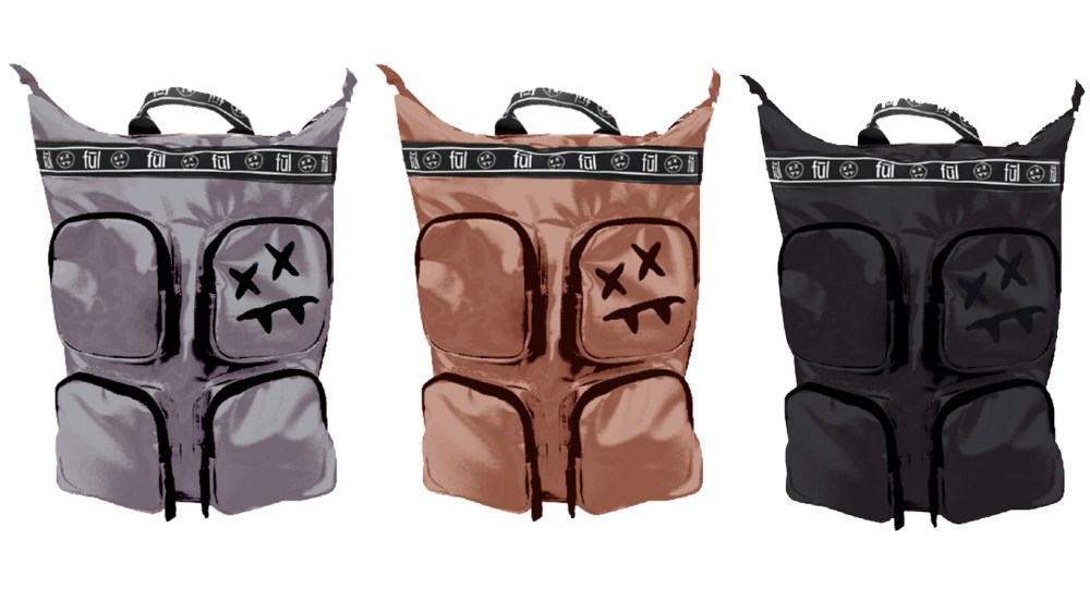 Backpacks from the Fūl X Steve Aoki range