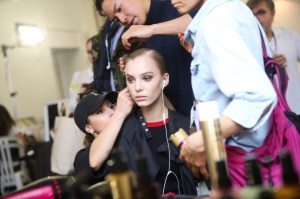 Backstage at Elie Saab RTW Fall 2019
