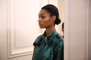 Backstage at Elie Saab RTW Fall 2019