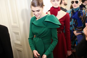 Backstage at Elie Saab RTW Fall 2019