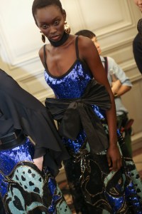 Backstage at Elie Saab RTW Fall 2019