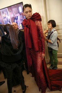 Backstage at Elie Saab RTW Fall 2019