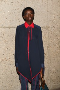 Backstage at Loewe RTW Fall 2019
