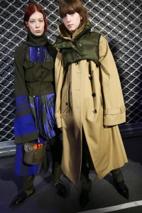 Backstage at Sacai RTW Fall 2019