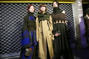 Backstage at Sacai RTW Fall 2019