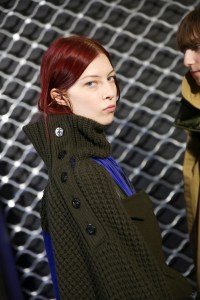 Backstage at Sacai RTW Fall 2019