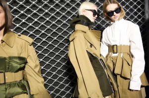 Backstage at Sacai RTW Fall 2019