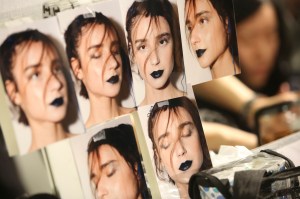 Backstage at Yohji Yamamoto RTW Fall 2019
