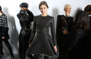 Backstage at Balmain RTW Fall 2019