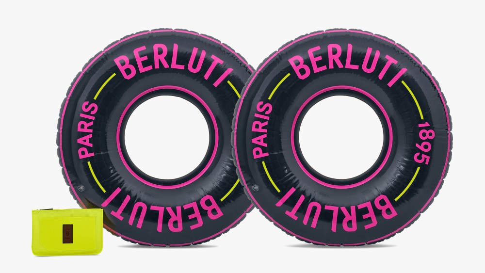 Pool rings from the Berluti Beach collection.