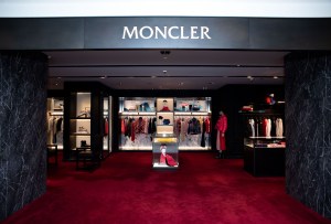 The Moncler shop on the fourth floor.