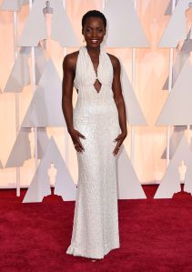 Lupita Nyong'o arrives at the Oscars at the Dolby Theatre in Los Angeles. Los Angeles sheriff's spokeswoman Nicole Nishida said on Friday, Feb. 27, 2015, that deputies have recovered a dress that "greatly resembles" the $150,000 custom Calvin Klein dress reported stolen from Nyong'o's hotel room earlier this weekPeople-Lupita Nyong'o, Los Angeles, USA
