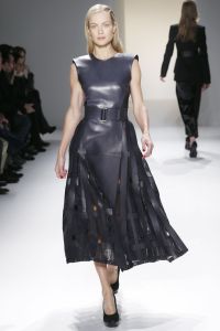 A model on the runway at Calvin Klein Collection's fall 2013 show.
Calvin Klein Collection Fall 2013 RTW, New York