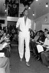 Model Iman. Calvin Klein Spring 1978 Ready to Wear RunwayCalvin Klein Spring Collection, New York - 7 Nov 1977