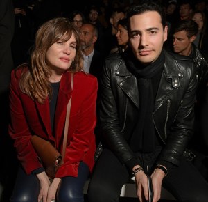 Emmanuelle Seigner and Jean Victor Meyers in the front row