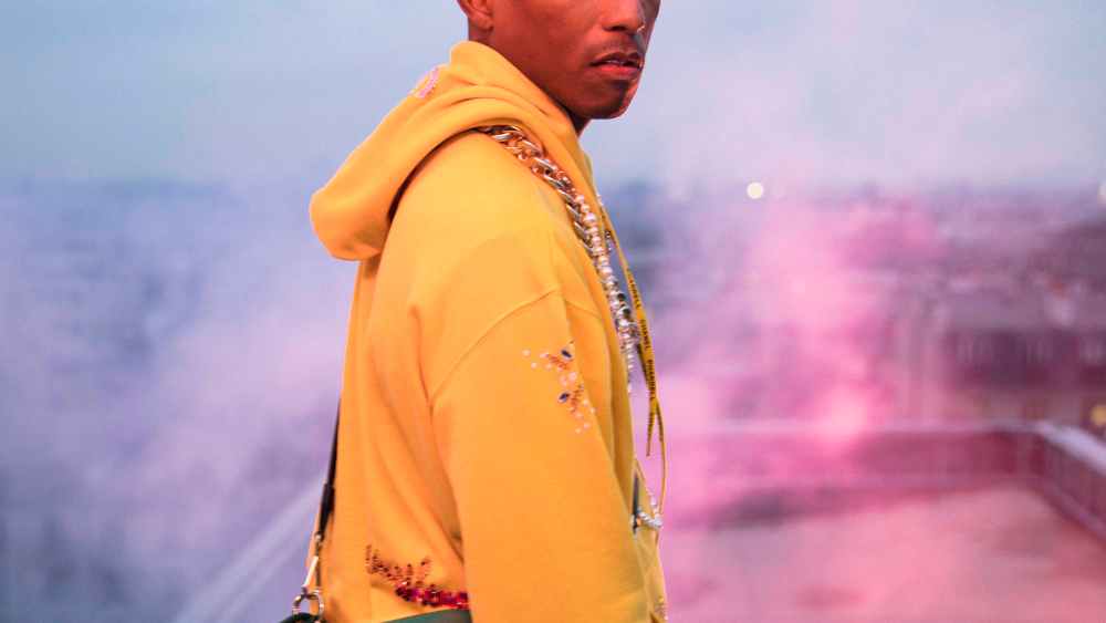 A still from the Chanel-Pharrell capsule collection film