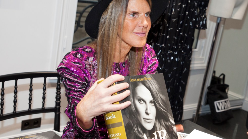 Anna Dello Russo at Montaigne Market