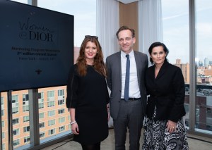 From left: Marlène Schiappa, French secretary of state for equality between women and men, Renaud de Lesquen, president and chief executive officer of Christian Dior Couture and Parfums Christian Dior North America, and Emmanuelle Favre, senior vice president of human resources at Christian Dior Couture, were among the attendees at the Women @ Dior launch party in New York.