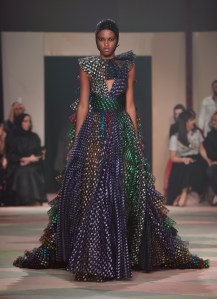 A look designed exclusively for Dior’s couture show in Dubai