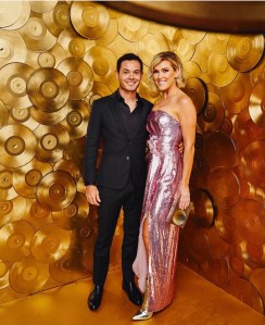 NASCAR driver Kyle Larson at the CMA Awards wearing Prada.