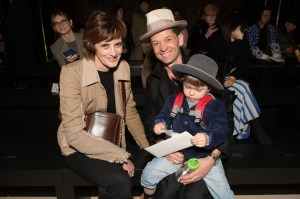 Inès de la Fressange, Daniel de la Falaise and Louis
