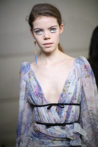 Backstage at Giambattista Valli RTW Fall 2019, photographed in Paris on March 4, 2019.