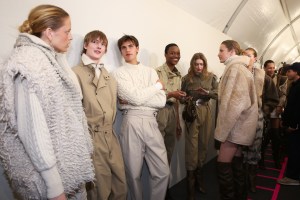 Backstage at Isabel Marant RTW Fall 2019, photographed in Paris on February 28, 2019.