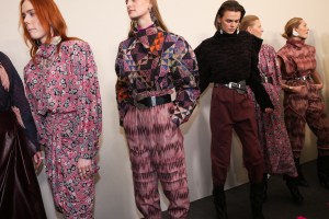 Backstage at Isabel Marant RTW Fall 2019, photographed in Paris on February 28, 2019.