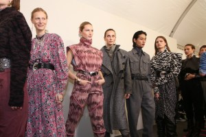 Backstage at Isabel Marant RTW Fall 2019, photographed in Paris on February 28, 2019.