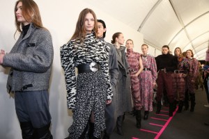 Backstage at Isabel Marant RTW Fall 2019, photographed in Paris on February 28, 2019.