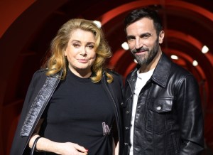 Catherine Deneuve and Nicolas Ghesquiere