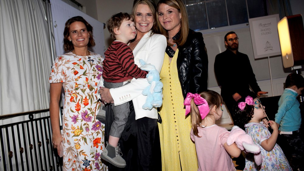 Virginia Tomenson, Savannah Guthrie, and Jenna Bush Hager