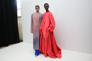 Backstage at Nina Ricci RTW Fall 2019, photographed in Paris on March 1, 2019.