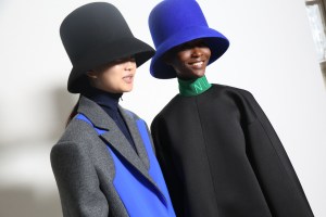 Backstage at Nina Ricci RTW Fall 2019, photographed in Paris on March 1, 2019.