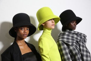 Backstage at Nina Ricci RTW Fall 2019, photographed in Paris on March 1, 2019.