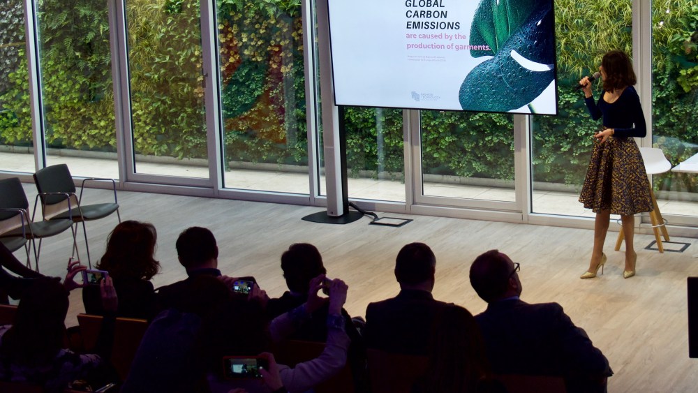 The “Rethinking Fashion Sustainability” event held in Milan on March 7.