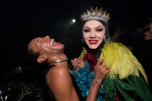 The scene at the Guests Prada x Spotify party.