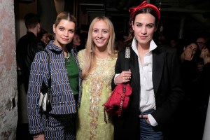 Pixie Geldof, Harley Viera-Newton and Alexa Chung