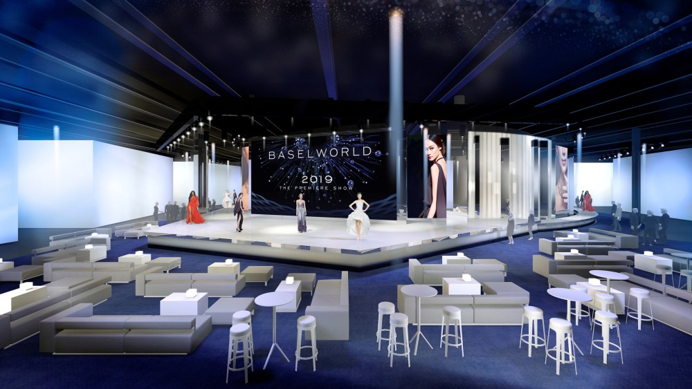 A rendering of Baselworld's show plaza.