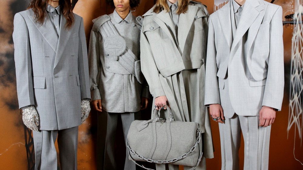 Models backstageLouis Vuitton show, Backstage, Fall Winter 2019, Paris Fashion Week Men's, France - 17 Jan 2019
