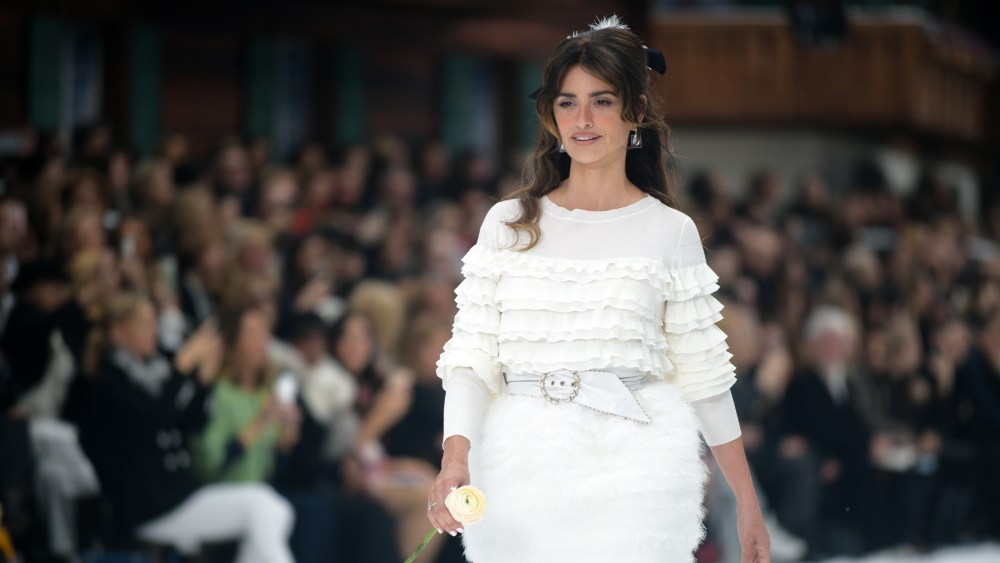 Penélope Cruz on the runway at Chanel RTW Fall 2019.