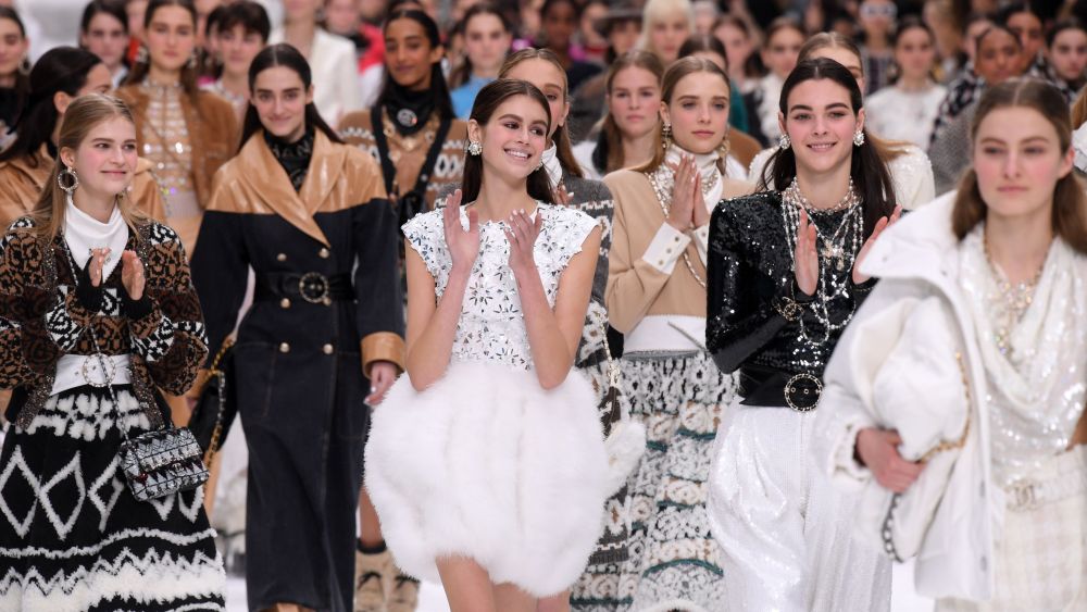 Kaia Gerber and models on the catwalkChanel show, Runway, Fall Winter 2019, Paris Fashion Week, France - 05 Mar 2019
