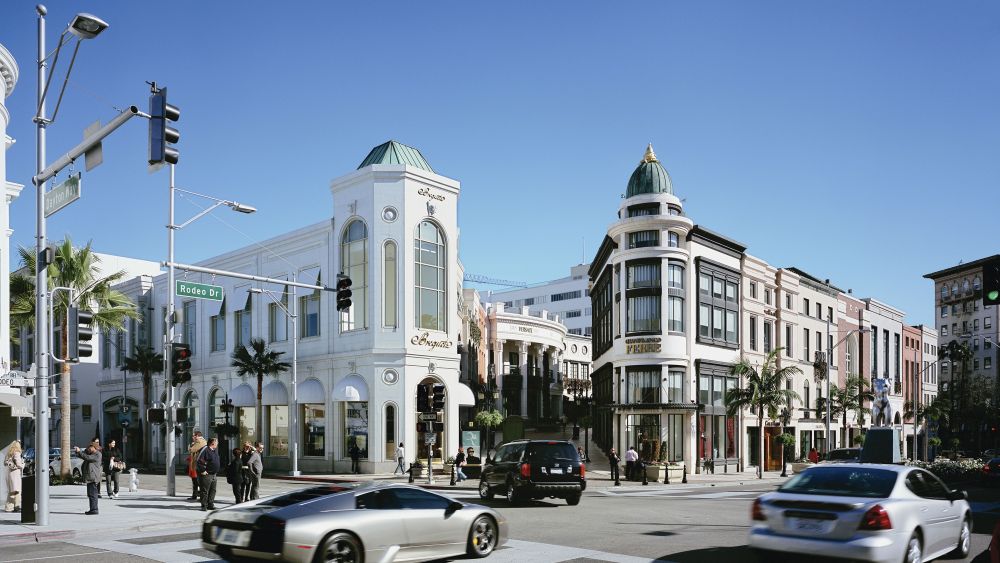 Rodeo Drive Los Angeles California 2008-shopping Centre With Passing Lamborghini Random Commercial Property Portfolio, Na, United States, 2010