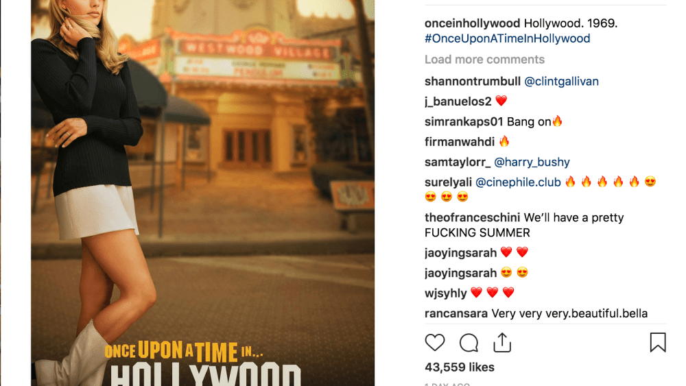 Margot Robbie as Sharon Tate in "Once Upon a Time in Hollywood."